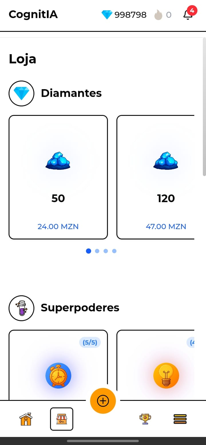 Loja de diamantes e super poderes